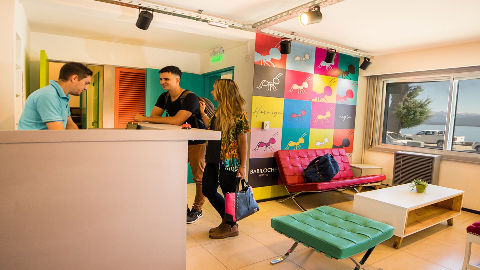 Recepción de hostel